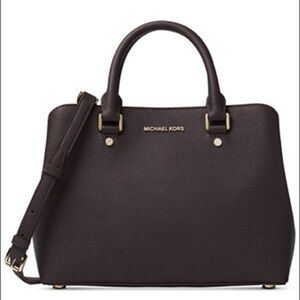🔥 ON SALE 🔥Michael Kors Saffiano Savannah Medium Satchel 🔥Price Firm